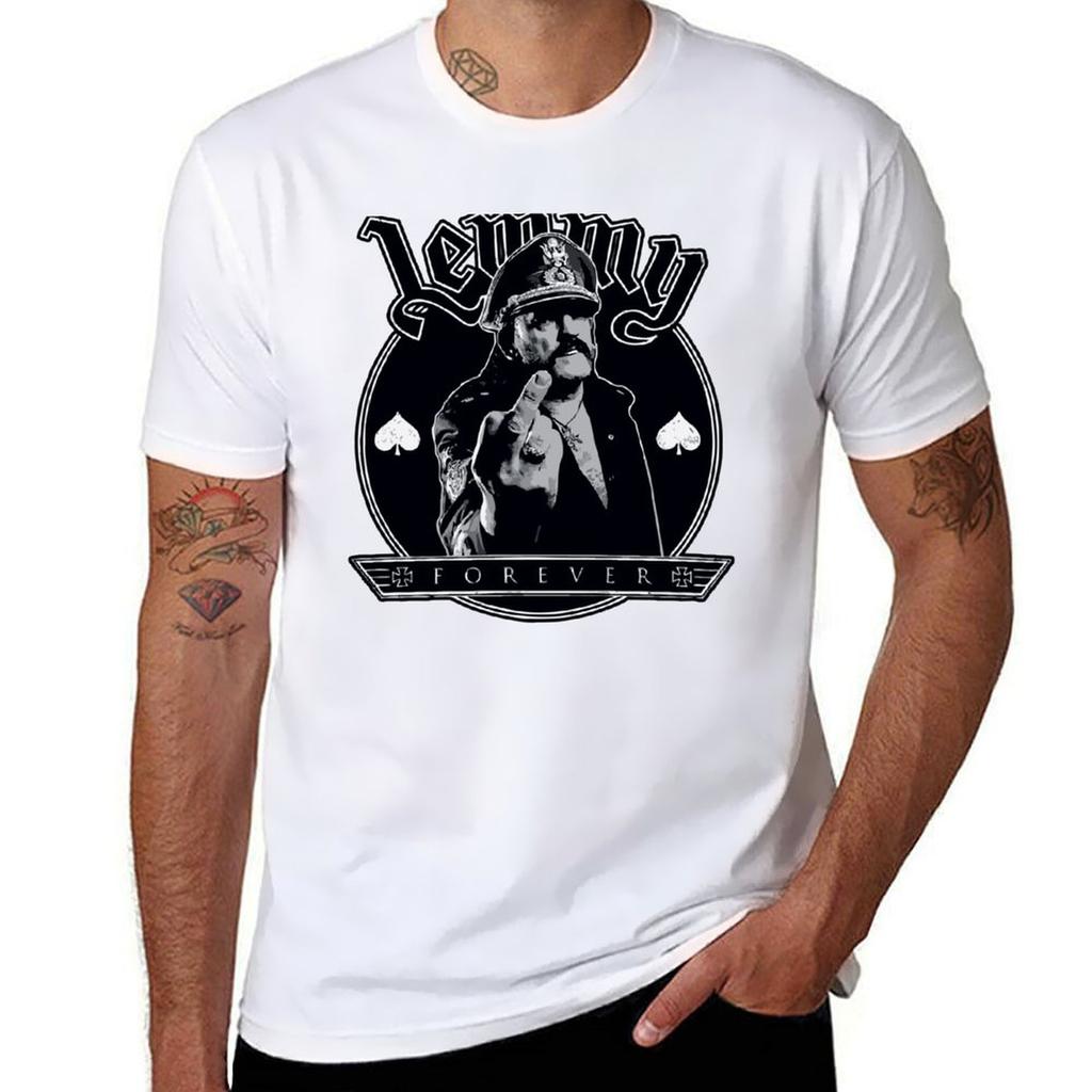Lemmy Forever T-Shirt Graphics Anime Clothes Plus Size Tops Mens Vintage T Shirts