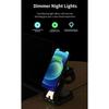 Magnetic Wireless Charging Station ABS Texture Suitable for Phone Watch Earphone Fast 15W Charging Built In Night Light