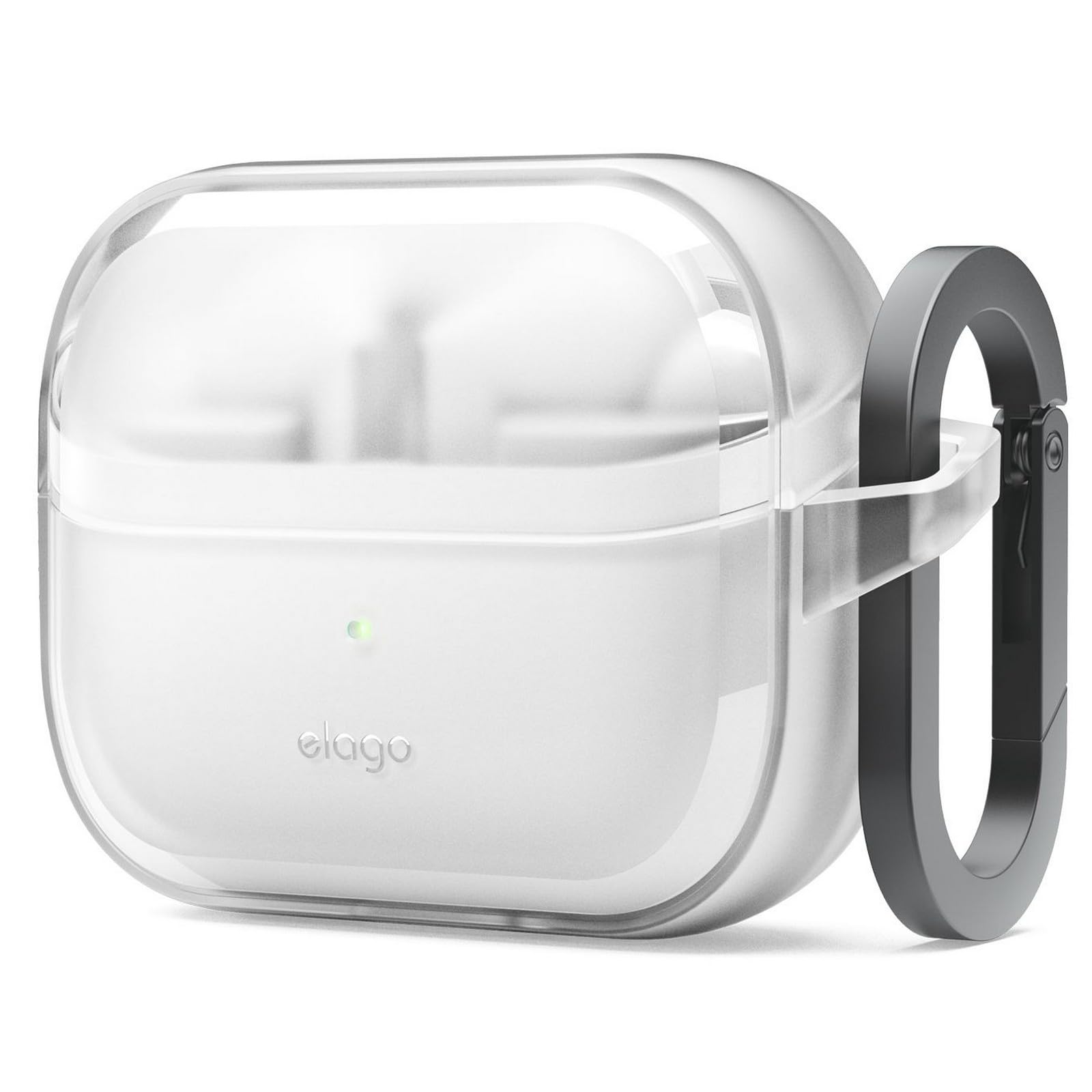 

Совместим с Galaxy Buds3 Buds3Pro Чехол с карабином Ударопрочный Беспроводная зарядка Совместимый чехол TPU с GalaxyBuds3 Buds 3 EDC HANG CASE