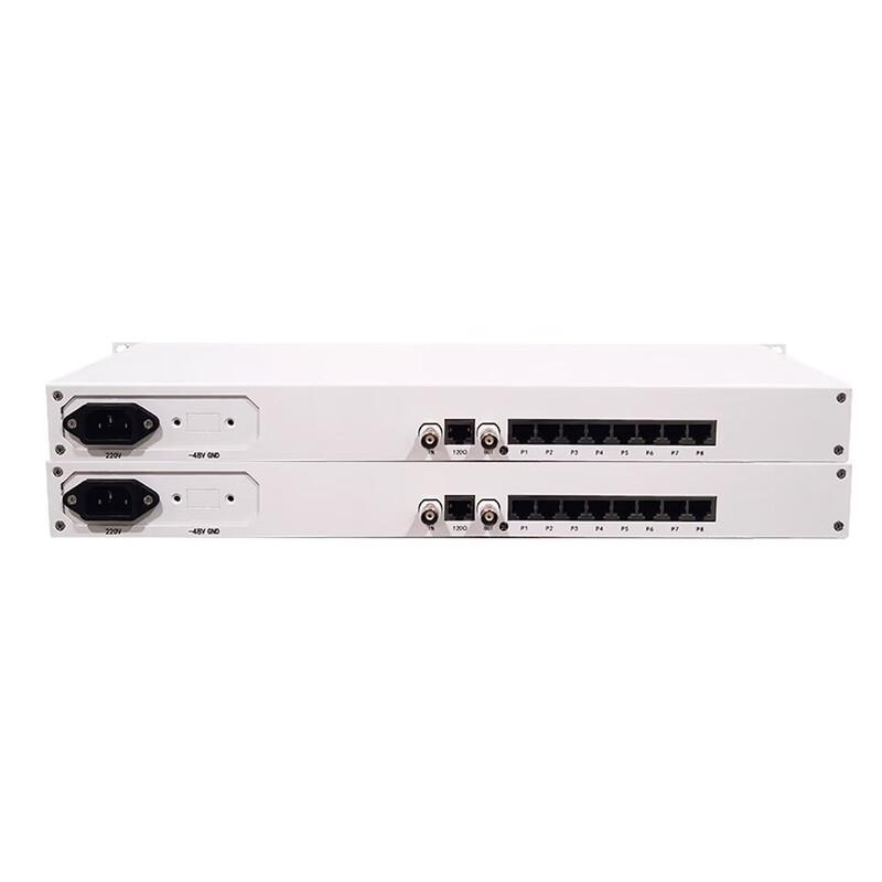 KUNYU PCM E1 To 8-Channel Telephone Fiber Optic Multiplexer