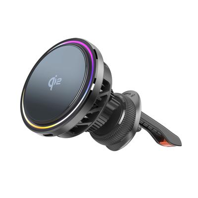 MCC01 Qi2 Caricabatterie Wireless Magnetico per Auto 15W Ricarica Wireless RGB Dinamico Respiro Ambiente