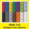 100PCS PLATE 1x3 Compatible 3623 Multiple Color Options Plate Self-Locking Bricks Building Blocks Toys Accessories