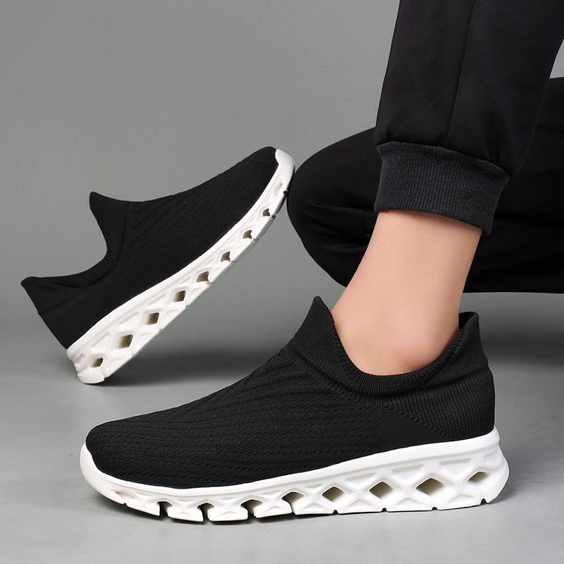 Мужская модная дышащая легкая уличная обувь для спорта и отдыха большого размера — фото 4