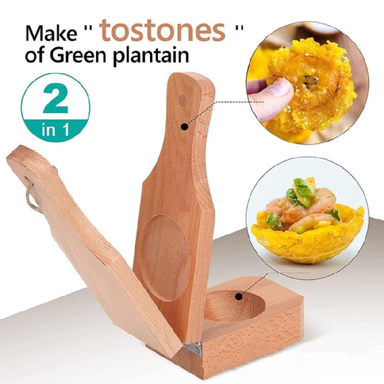 Plantains Chip and Cups Crispys Tostones Maker Banana Smasher Maker Home Use