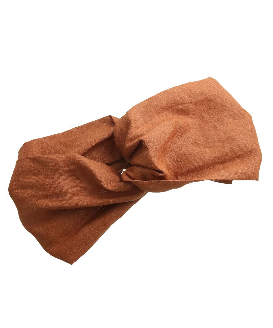 

ВИНТАЖНЫЙ Льняной Тюрбан Натуральные Волосы Кирпичный Ободок для Волос, Стиль, Аксессуар, Узор, HB-124-RG