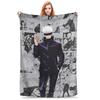 Gojo Satoro Jujutsu Kaisen Stuff Blankets Super Soft Fleece Throw Blanket Cozy Bedspread