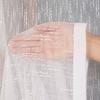 EVA - Ready-made jacquard curtain with a straight hem - 140x250 cm - white
