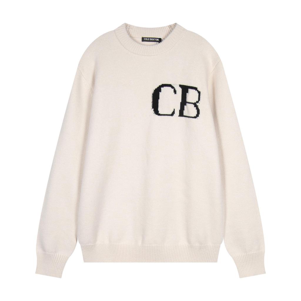 Neuer Cole Buxton Street Style Buchstaben-Slogan Unisex Strickpullover