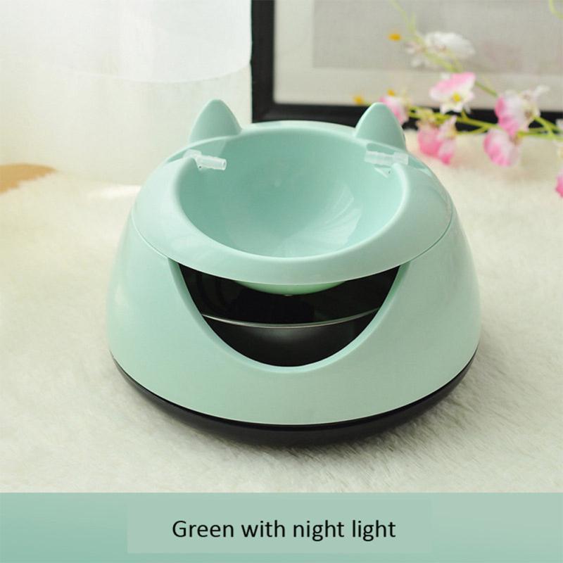 

Автоматический фонтан для домашних животных, умный светящийся USB электрический диспенсер для воды, циркуляция питьевой воды зелёный