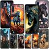 Horse Case for Samsung Galaxy A10s A50 A50s A02s A03s A20 A30 A20e A70 A70s A20s A30s A10 A40 A04 A04s A03 TPU Black Phone Cover