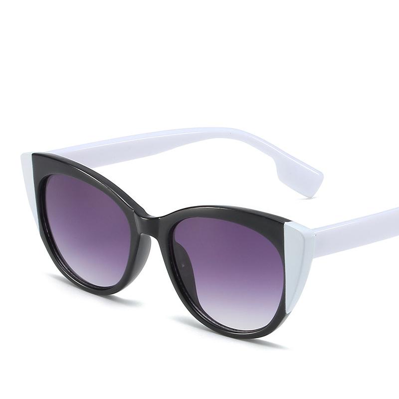 Fashion Big Frame Sexy Ladies Sunglasses Women Luxury Brand Designer Vintage Punk Double Color Shade Sun Glasses