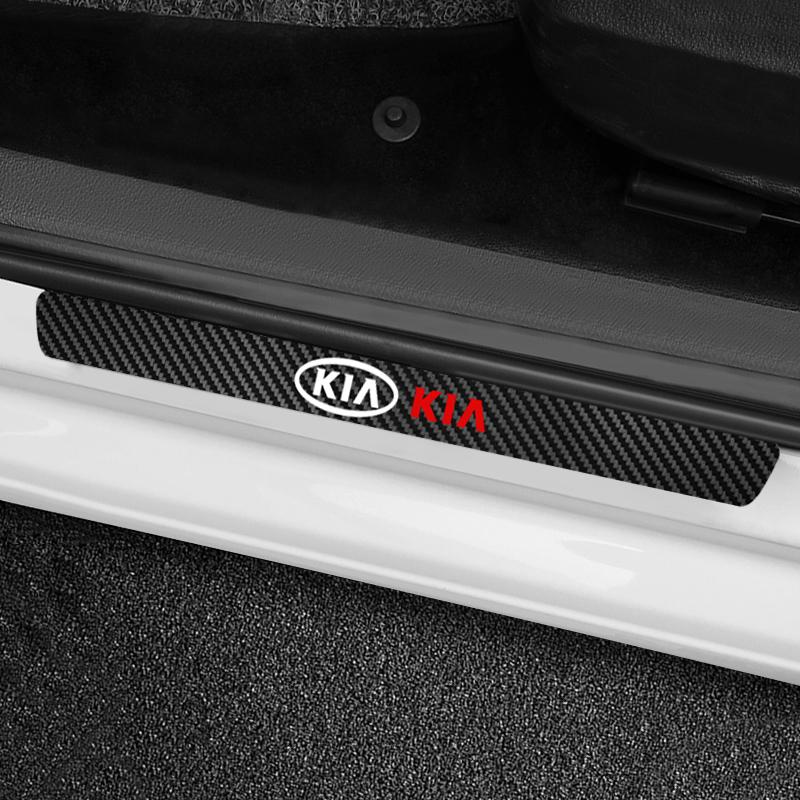 CNR2 Car Door Bowl Handle Protector with Car Sticker Door Sill Protector Stickers For Kia Rio Ceed Sportage Cerato Soul Picanto