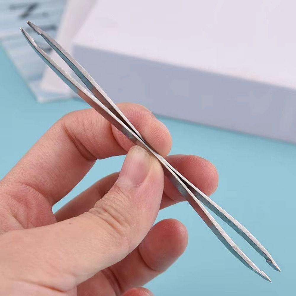3Pcs/Set Stainless Steel Professional Tick Tweezers Portable Pet Tick Hook  for Pets