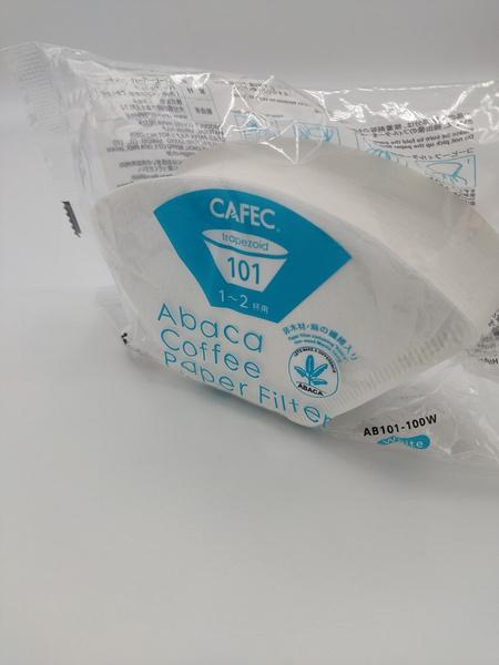 CAFEC trapezoidal filter. Abaca 101 cup1-2 100 pcs. AB-101/100W