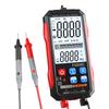Multimeter With Flashlight Auto-ranging 6000 Counts Red Black Digital Multimeter Auto Power Off Compact Design