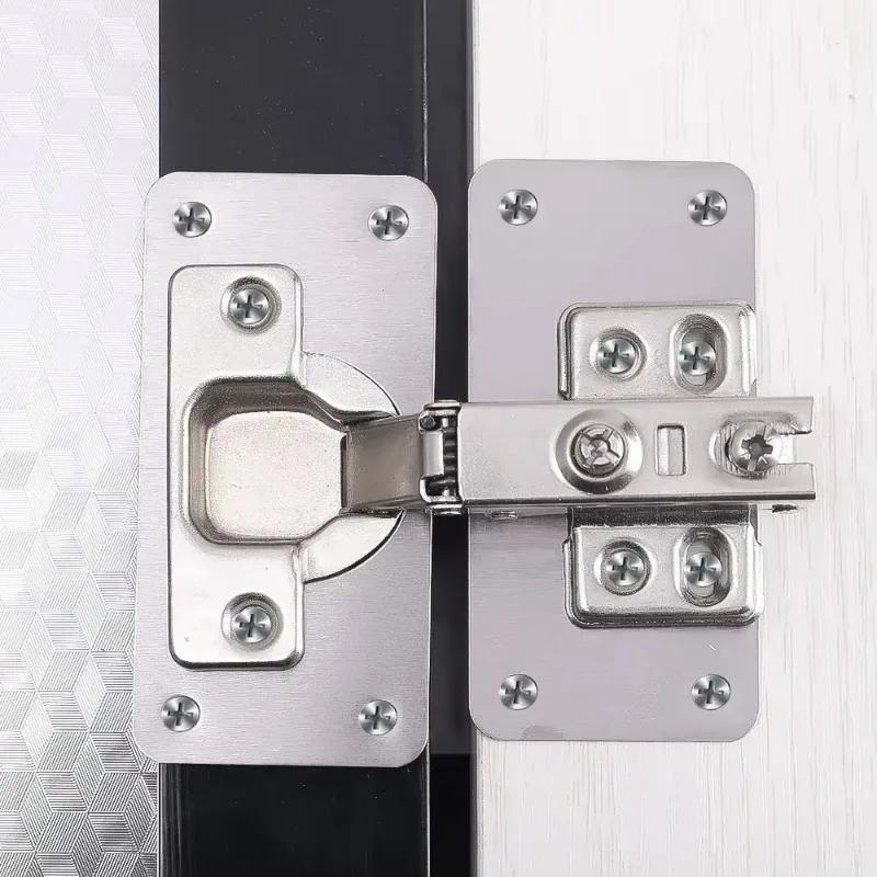 10/2-teiliges Reparaturplatten-Set für Schrankscharniere, Montageplatte aus Edelstahl für Türscharniere mit Löchern für Küchenschränke zu Hause und im Schrank