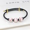 New Sports Ball Beaded Bracelet Adjustable Wrist Football Basketball Baseball Tennis Jewelry for Men Women Teen Fashion Gift