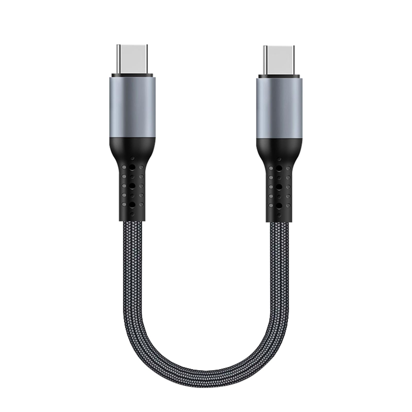 60 Вт USB C - USB C кабель для зарядки плоский нейлоновый шнур синхронизации данных — фото 10