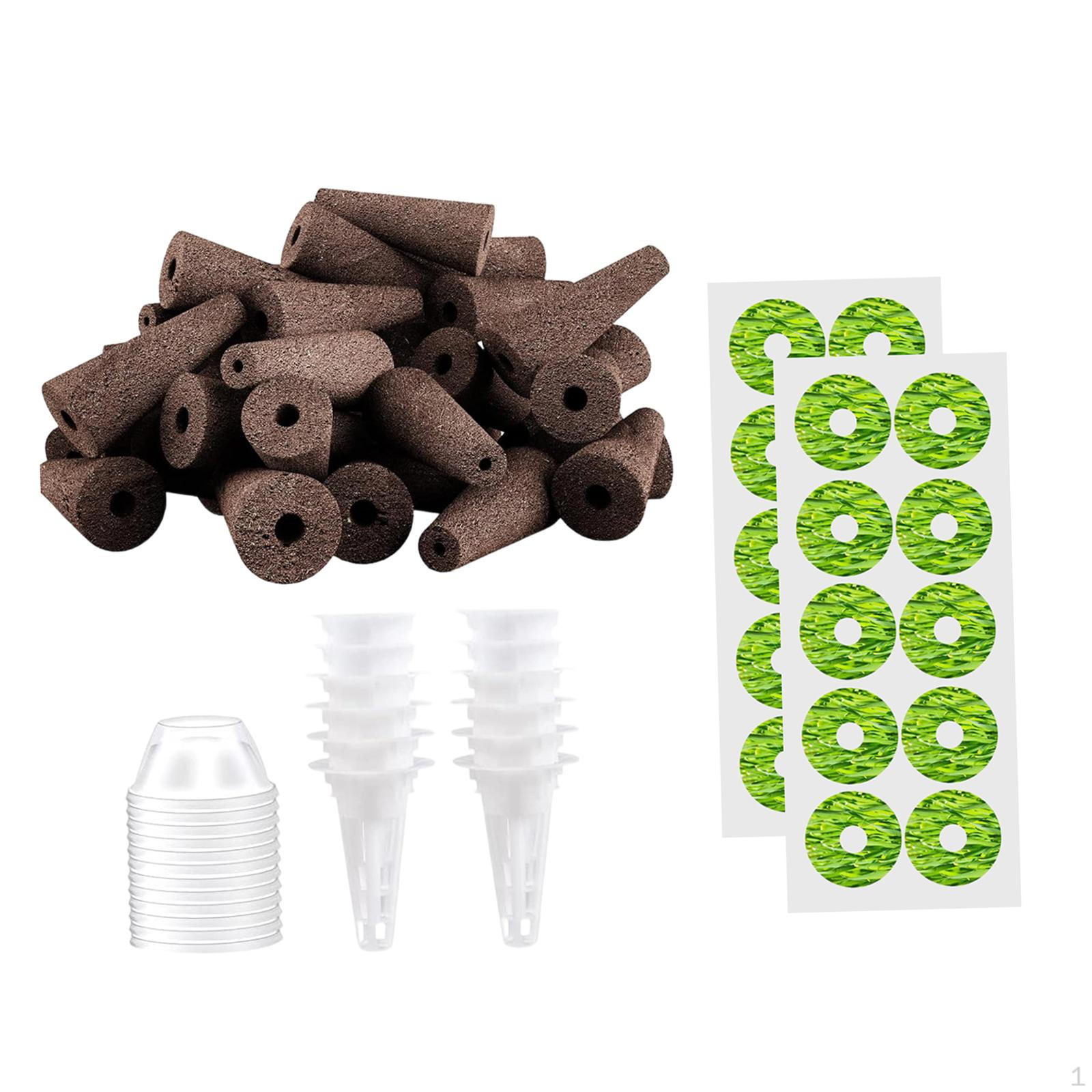 

20 Pieces Grow Sponges Plant Starter Plugs Easy to Use,Hydroponics Rooter Root Growth