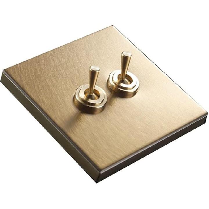 

Готельний Латунний Важіль Ретро Балконне Освітлення Металева Кухня Золотий Перемикач Розетка Глянцева Панель Подарунок (Колір : Золото, Розм : 1) (Золото 3) 2 золотий