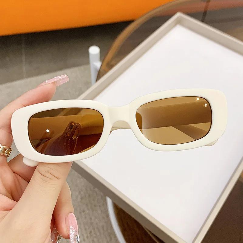 New Trend Fashion Sunglasses for Children Travel Summer Beach Outdoor UV400 Shades Retro Girl Boy Small Rectangular Eyewear