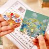 National Style Metal Hollow Bookmark with Chain - Stylish Page Clip for Students