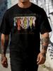 Unisexs FisherUnisex Short Sleeve Tee Vintage Fish Lure Southern Boy Print White Crew Loose Soft Outdoor Summer Daily Casual Wear Top