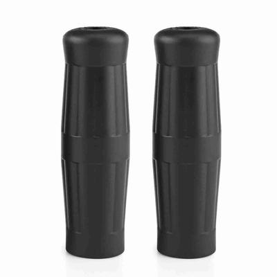 1 paio di manopole per manubrio classiche vintage per motocicletta universali da 1"78" nere