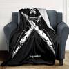1pc Swords Chain Soft Flannel All Season Throw for Home, Office, Outdoor UseDurable Comfort Soft Warm Throw for Home