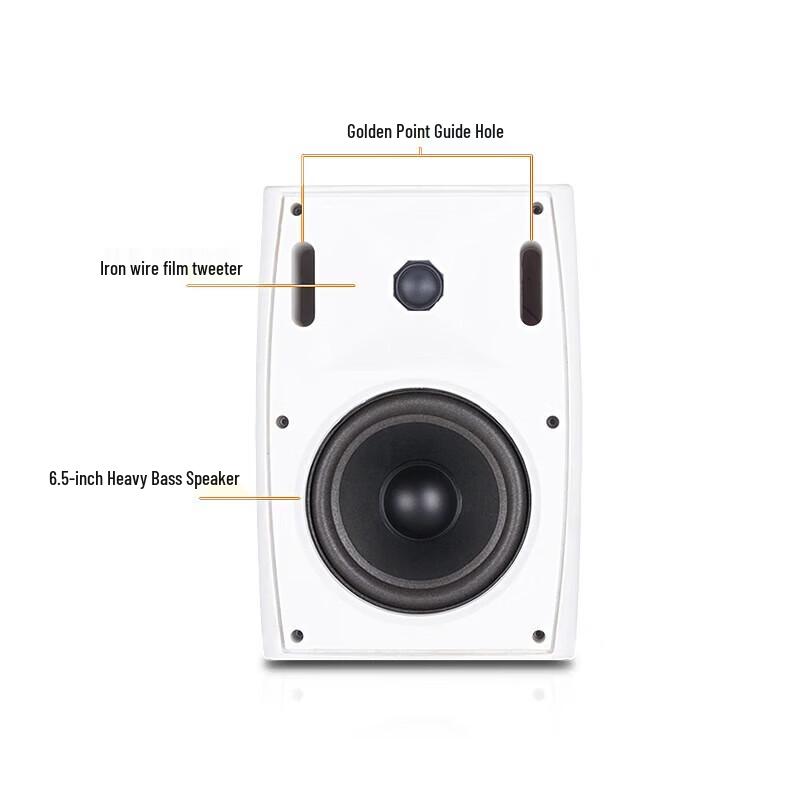 SHILE BX-102 6.5-inch Wall-Mounted Passive Conference Speakers (Pair)