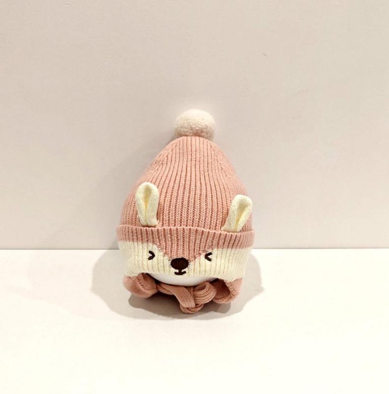 Autumn/Winter Baby Cute Adorable Wool Hat with Ear Protection for Boys & Girls - Thick & Warm Cartoon Design