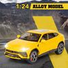 1:24 Alloy URUS Bison Model Car, Cool Sound and Light, Exquisite Desktop Ornaments, the Best Collection for Car Model Enthusiast