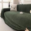 Solid Color Chenille Sofa Cover Modern Minimalist Full Coverage Slipcover Blanket