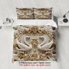 Luxury 3pcs Queen King Full Size Bedding Sets 3D Printed Swans For Couples Gifts Soft White Duvet Cover With 2 Pillowcases