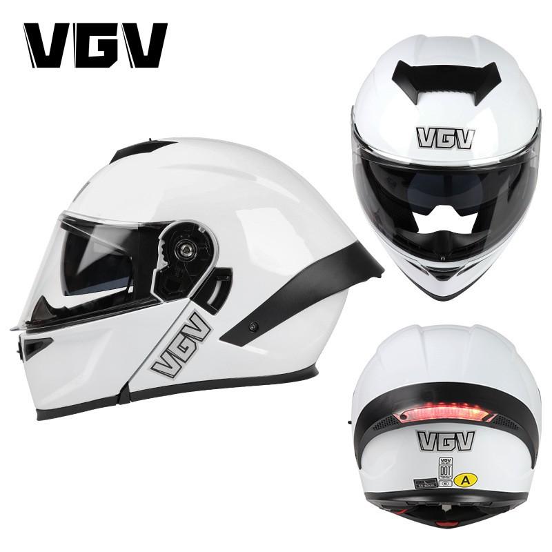 Full Face Motorcycle Helmet With Flip-Up Visor DOT Certified ABS Shell Men Women All Season Use