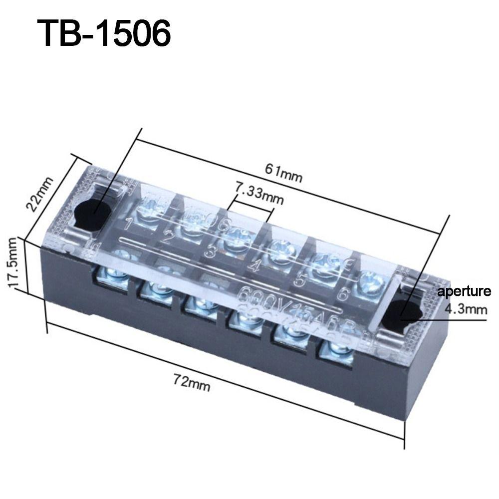 With Screws Strip Block Terminal Dual Row Cable Connector Electric Connector Strip  Electrical