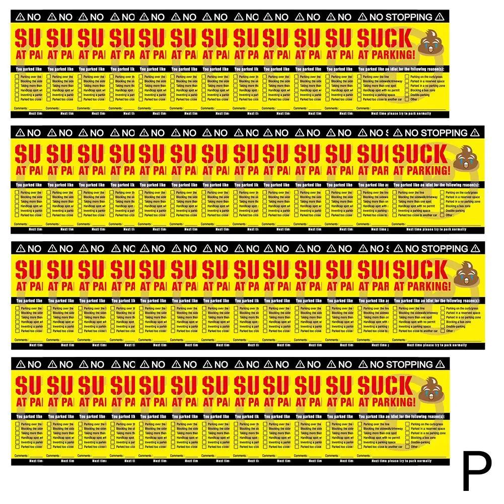 Bad Parking Cards You Parked Like An Idiot Business Cards 3.15*3.54"/3.5*2" For Funny Parking Violation Prank Notice Gag 50 R4W6