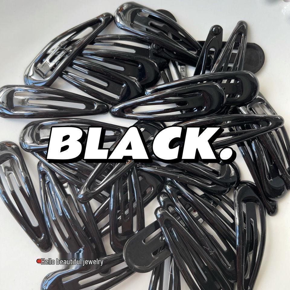 Versatile Black BB Clip Hairpin - Korean Retro Style Bangs & Side Clip for Children's Hair Accessories