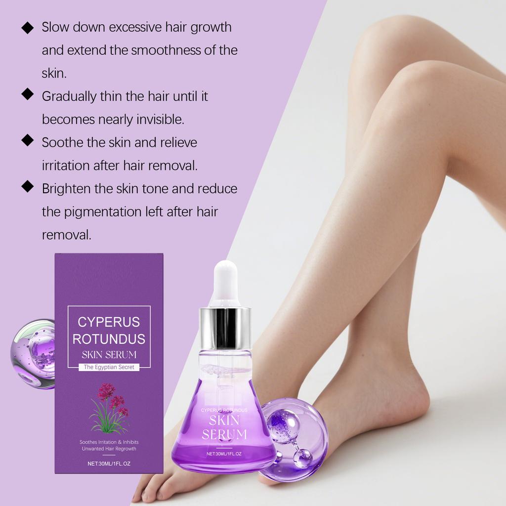 Natural Hair Removal Body Serum, Reduces Irritation, Soothes Redness And Swelling, Moisturizing Serum, 30ml
