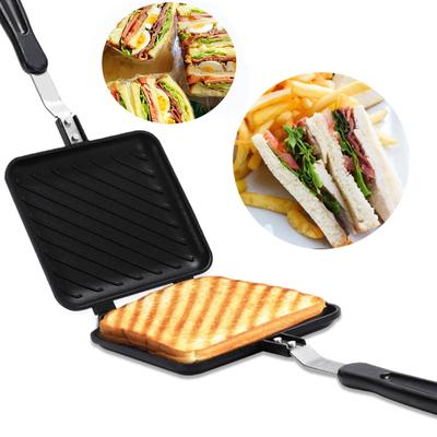 Patelnia do grilla nieprzywierająca aluminiowa stopowa chlebowa maszyna do tostów śniadaniowych opiekacz do kanapek gofrownica naleśnikowa forma do pieczenia grilla
