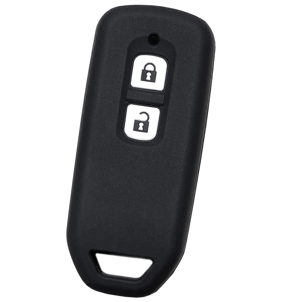 IKT Silicone Cover for Smart Key 2 Buttons Black/N-WGN/N-VAN/N-ONE/N-BOX/N-BOX Custom/N-Wagon/N-One/N-Box Custom/N-Box Custom/N Box Custom/N