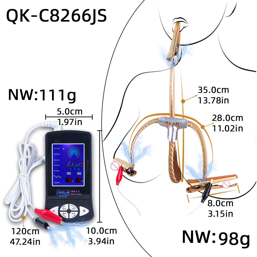 QKKQ New E-stim Nipple Clamp Tongue Clitoris Clamps Body Stimulator Nipples Sexy Tools For Couple Flirting Women MasturbationGood product