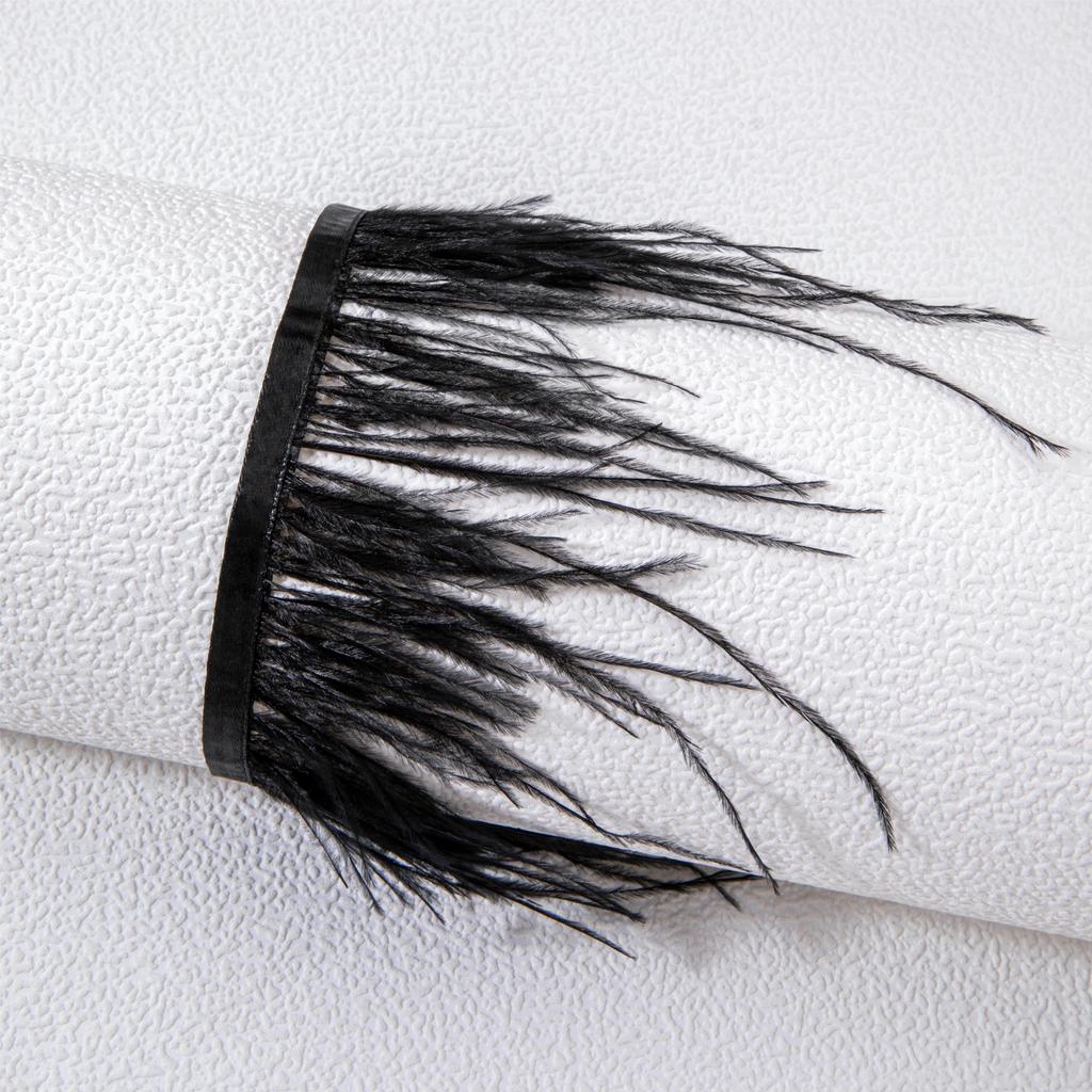 Mode Dunkler Gothic Stil Feder Quaste Kurze Halskette für Frauen Schmuck Einfache Kreative Choker Halskette