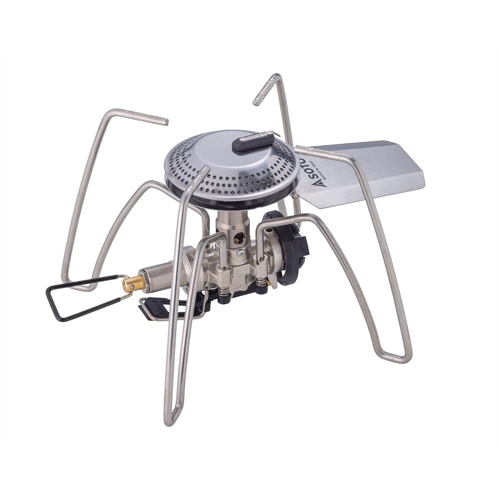 Soto ST-340 Single Burner Outdoor Stove with Micro Regulator High Power Wind Resistant Silver