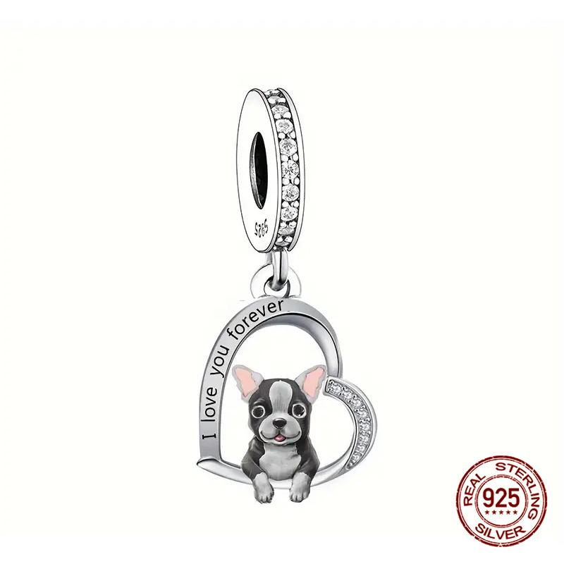 Charms Copper Blue Butterfly & Puppy Charms Beads Fits 3Mm Original Bracelet Necklace Womens Diy Fine Jewelry Gifts