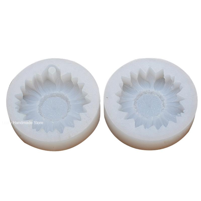 Sunflower Soap Mold Diy Chrysanthemum Aromatherapy Candle Silicone Mold Gypsum Hanging Mold Chocolate Cake Decoration