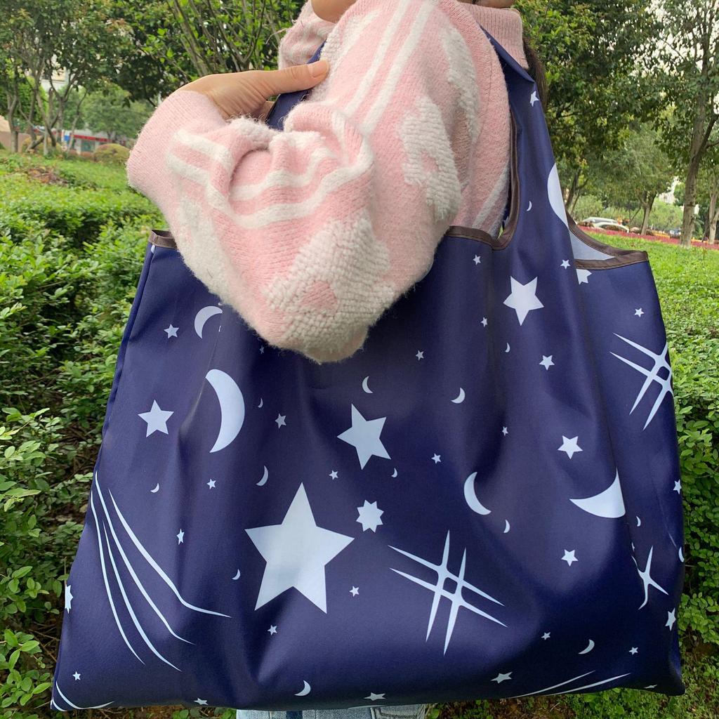 Eco-Friendly Foldable Korean Style Portable Shopping Bag - Medium Size Handbag