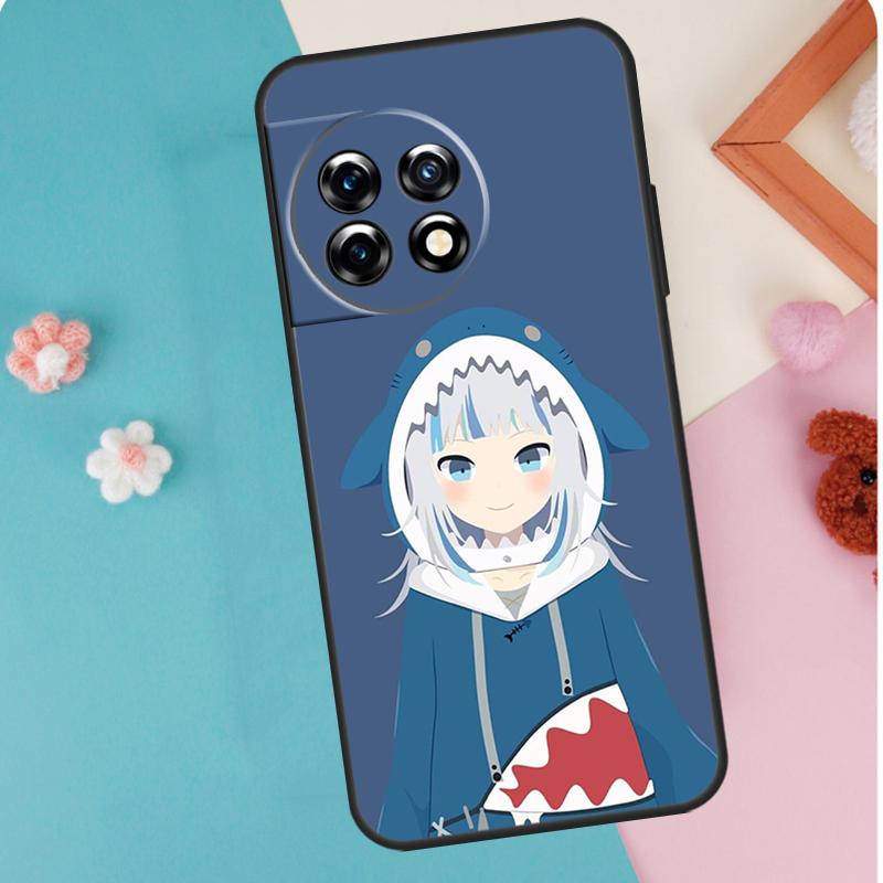 Gawr Gura Hololive Anime Case For OnePlus 12 11 9 10 Pro 9RT 10T 10R 12R OnePlus Nord CE 2 Lite 3 2T N10 N20 Cover