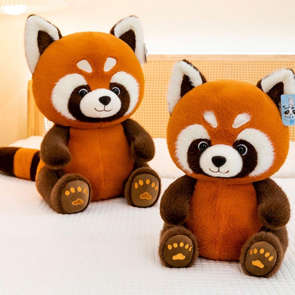 

Simulation Koala Plush Toy Lesser Panda Sloth Plush Doll Animal Raccoon Plush Toy Children 25cm-little raccoon