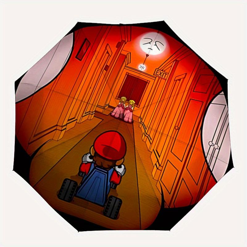 

Mario Automatic Open/Close Umbrella Compact Travel Umbrella, 8 Rib Heavy Duty Construction, Ideal Gift, 197